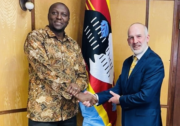 British High Commissioner Simon Boyden leaving eSwatini, bids farewell to Prime Minister Russell Mmiso Dlamini.