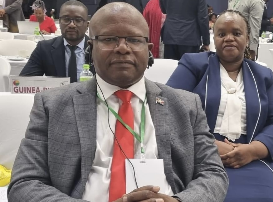 Commerce Minister Mancoba Khumalo addresses AfCFTA Council of Ministers meeting.