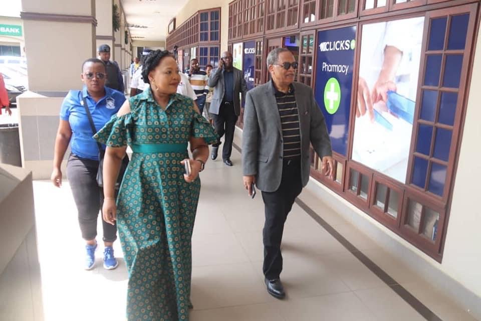 NATIONAL SHUTDOWN DAY TWO(2): Deputy Prime Minister Themba tours businesses.