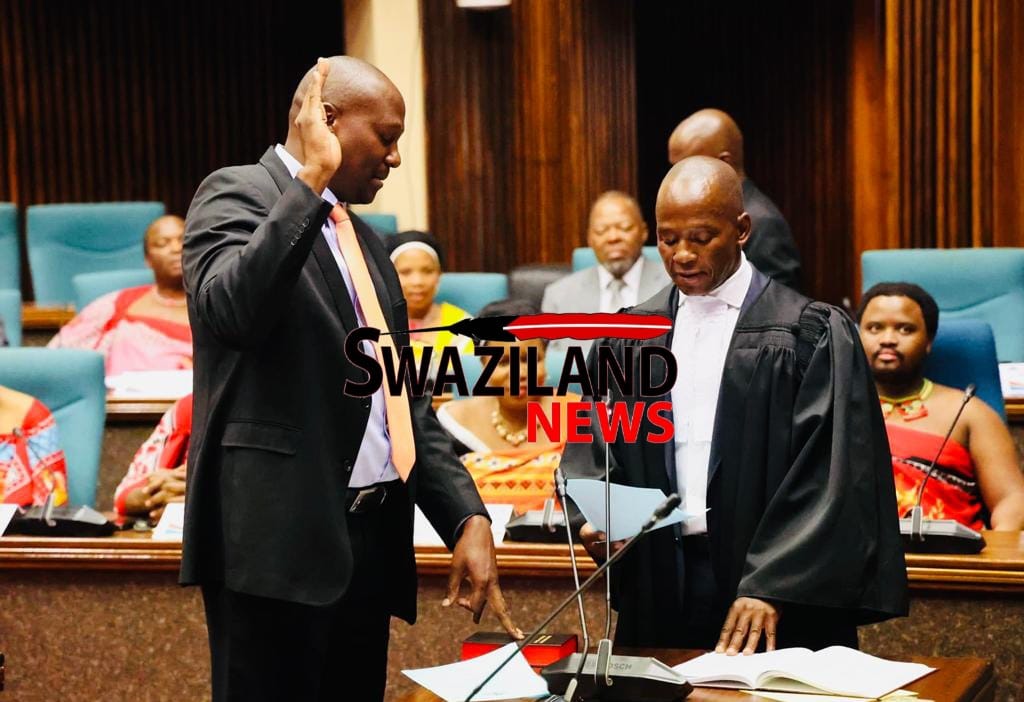 New Eswatini Prime Minister Russell Mmiso Dlamini officially sworn-in as Head of Government.