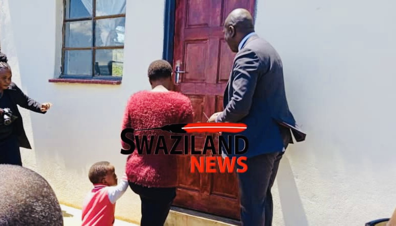 Eswatini Red Cross, Deputy Prime Minister(DPM) Office hand over new house to destitute eKupheleni child-headed family.