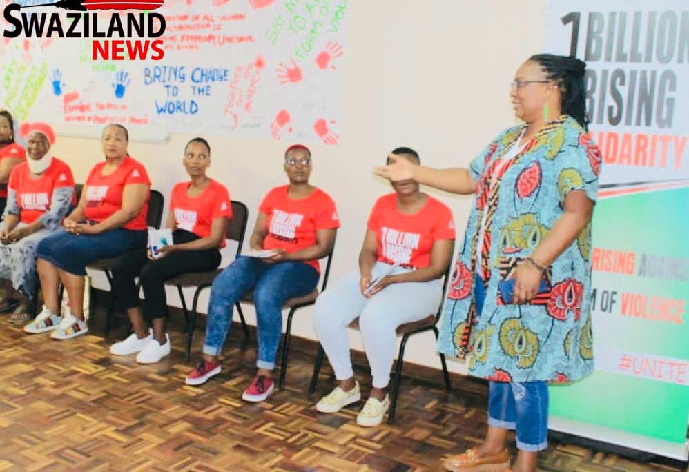 One Billion Rising Eswatini concerned as Gender Based Violence(GBV) women’s rights violations not receiving attention from Government.