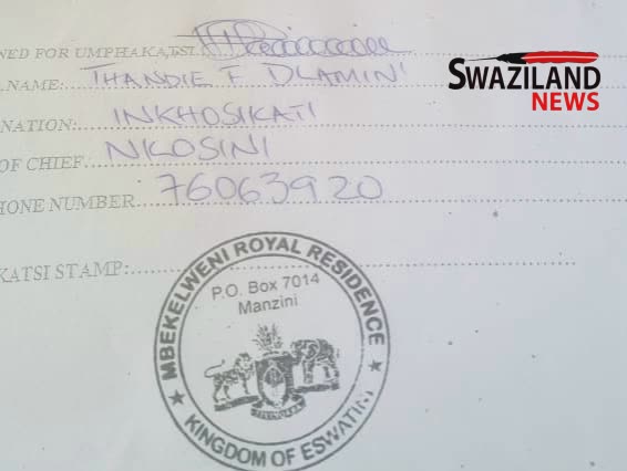 BREAKING NEWS:Prince Phuzigazi’s wife Inkhosikati LaKhumalo forcefully grabs Mbekelweni uMphakatsi’s stamp from Ludzidzini Indvuna, stops Bandlancane from demanding money from poor residents.