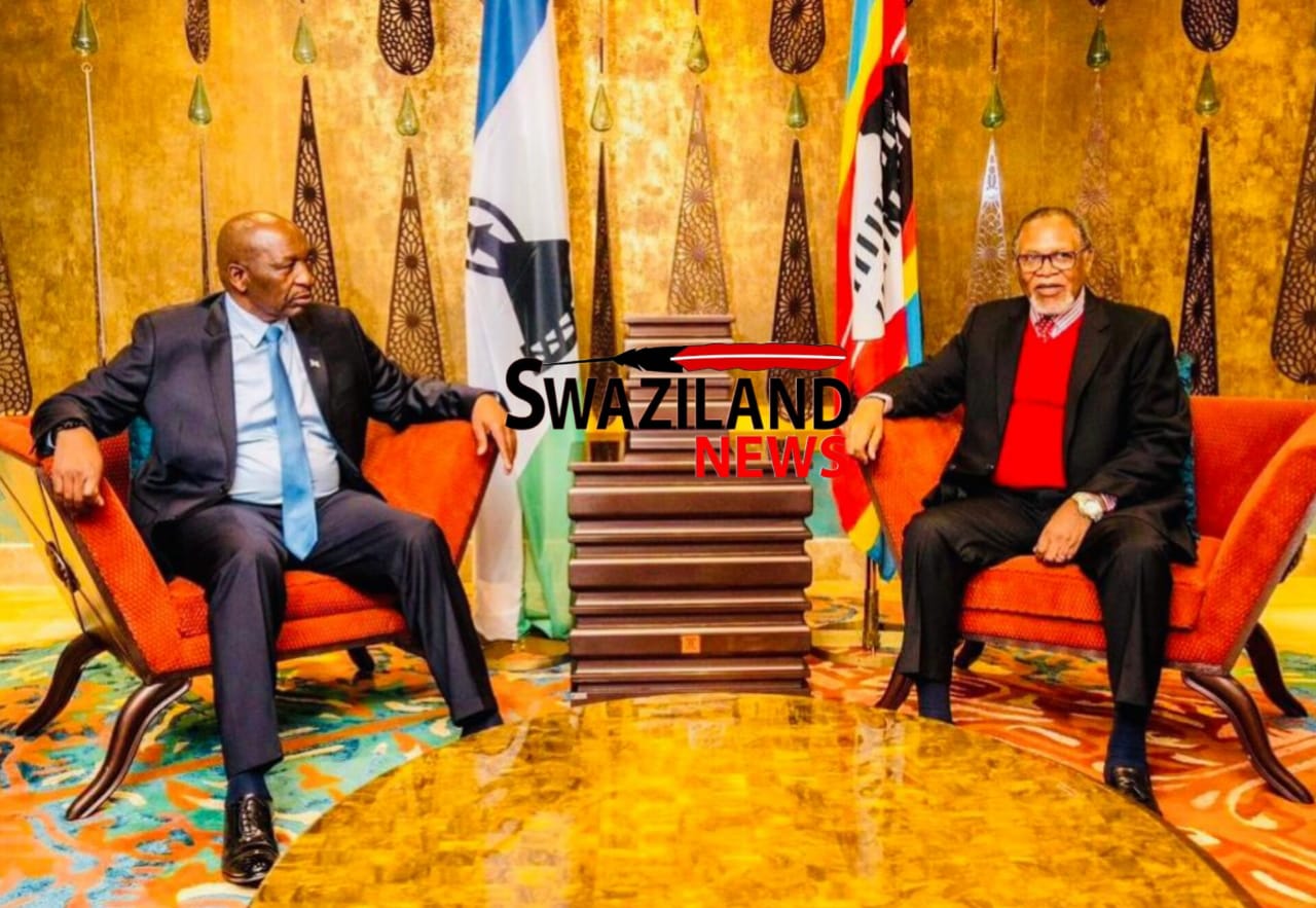 DPM Senator Themba Masuku welcomes Namibia, Lesotho Prime Ministers for SACU Summit.