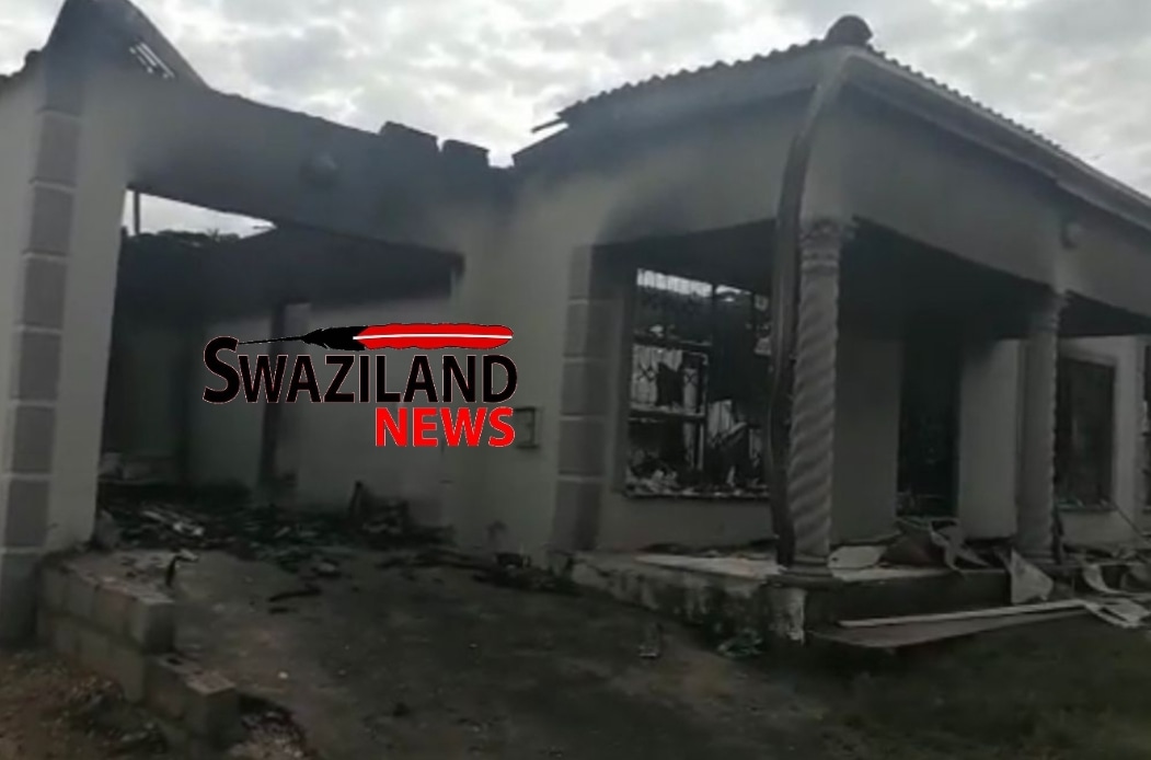 Military Police boss Manjengeni Vilakati’s multi-million mansion petrol bombed as public reacts to abduction of citizens by the army.