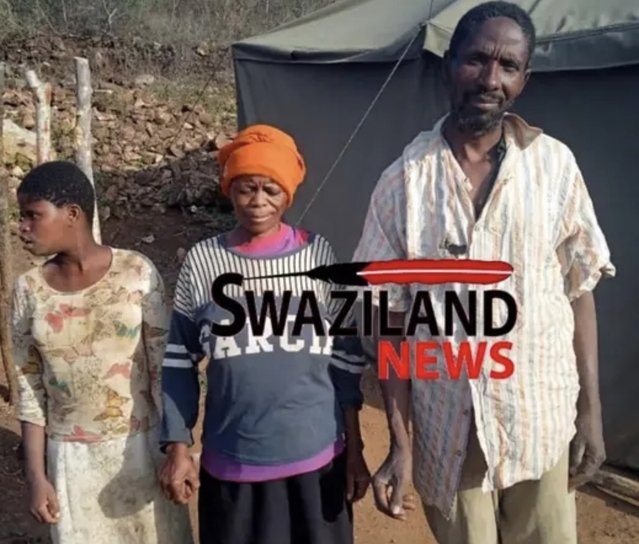 UK based Swazi political activist Collen Matsebula to build a house for Nkwene disabled family living in a tent.