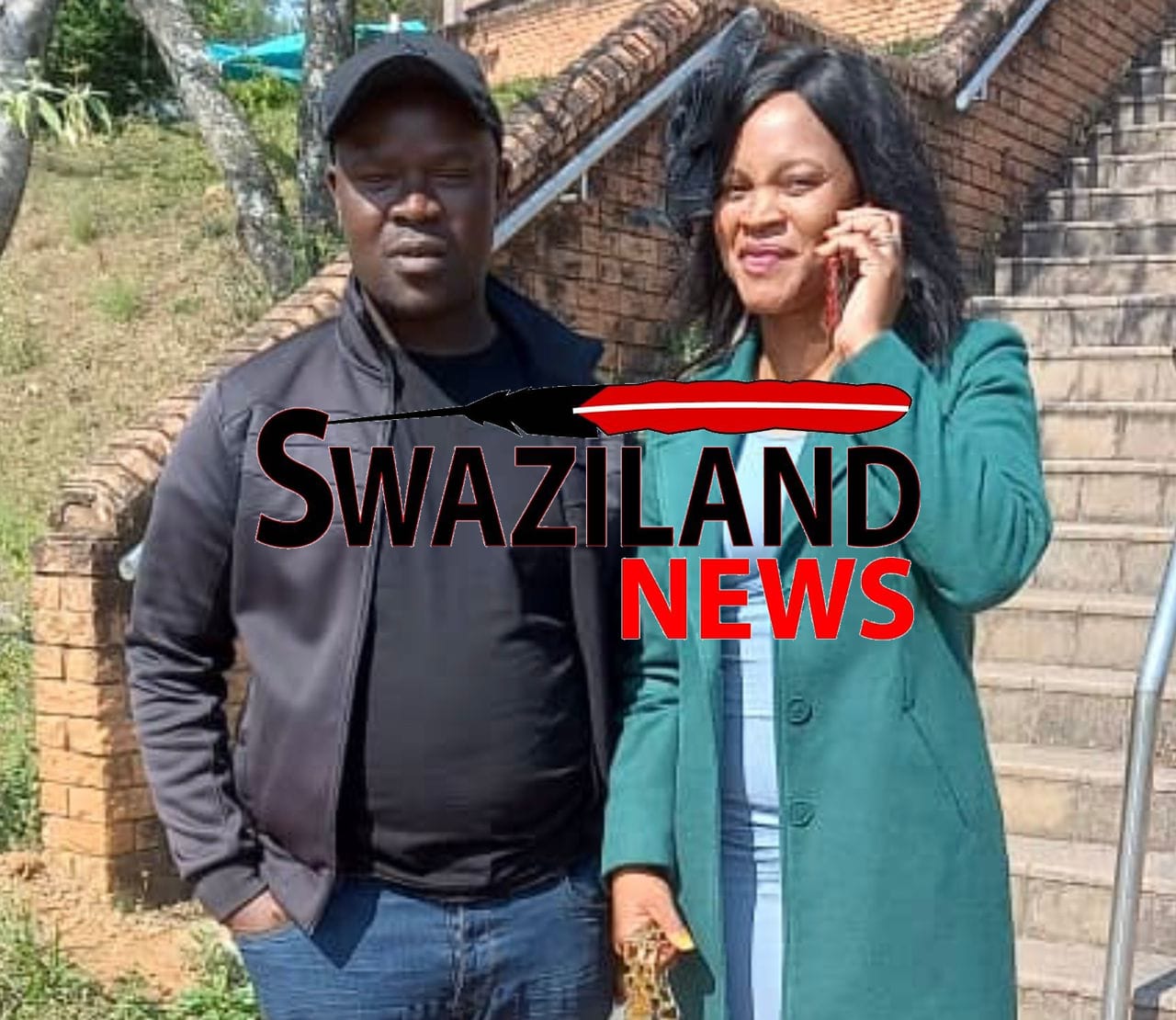 Students President Colani Maseko meets new Siphofaneni MP LaZwide at the High Court.