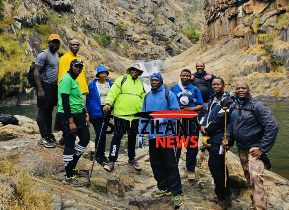 HIKING:Environment Authority CEO Gcina Dladla among hikers who explored nature at Malolotja Game Reserve on Sunday.