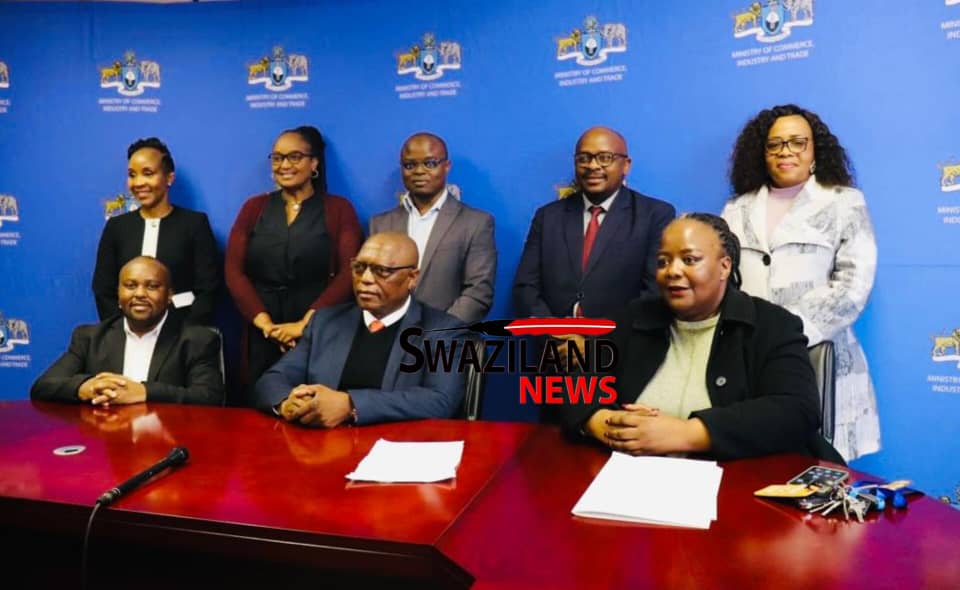 Commerce Minister Mancoba Khumalo appoints Eswatini National Industrial Corporation(ENIDC) Board of Directors.
