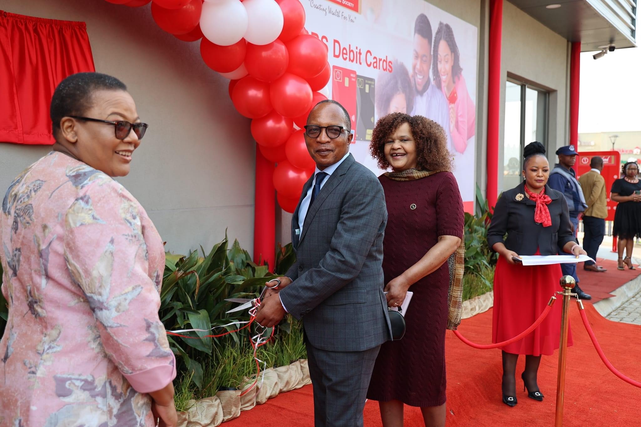 Prime Minister Cleopas Dlamini officially opens Matsapha Building Society.