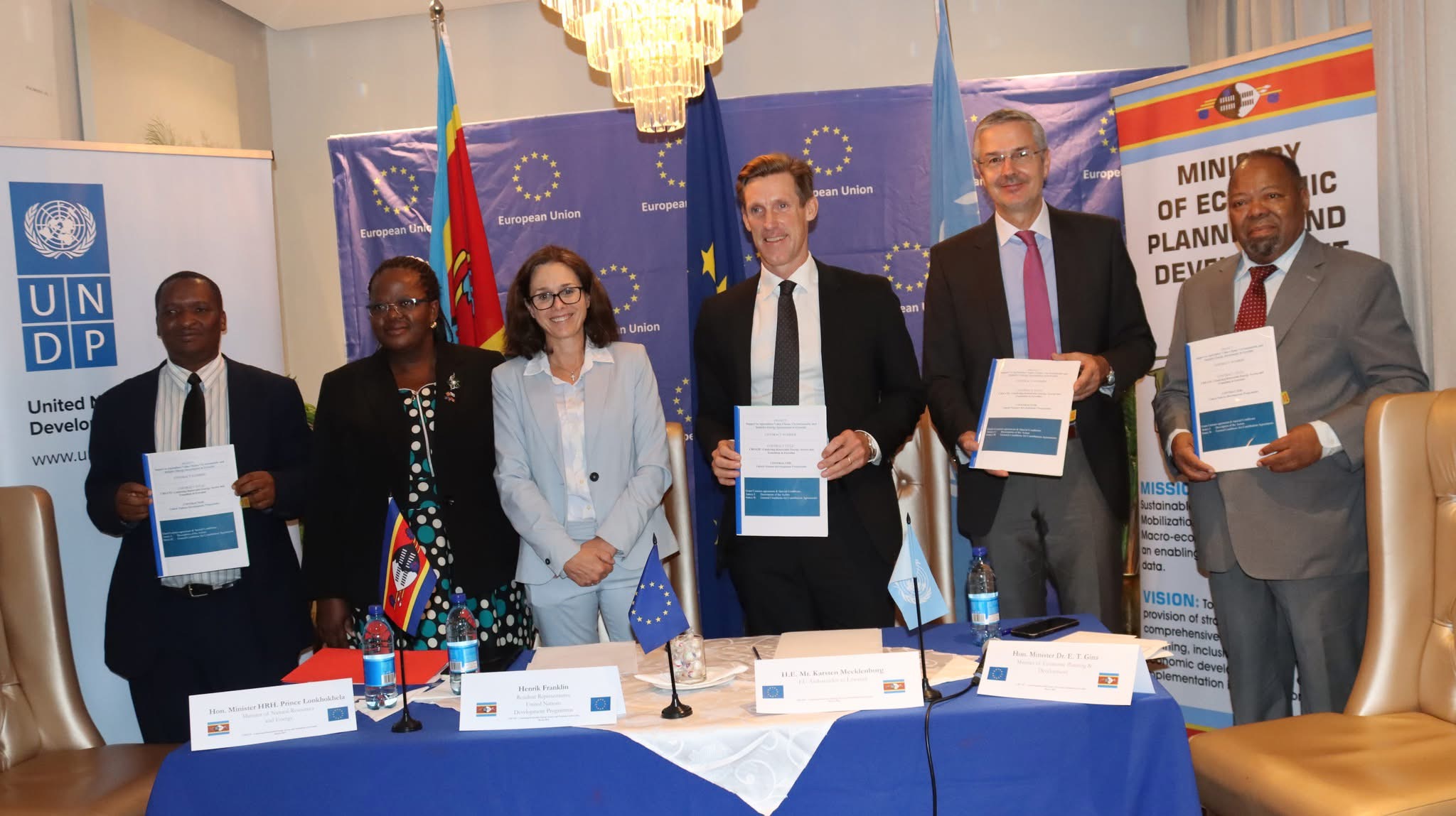 European Union(EU) pumps-in R15million in support of eSwatini Small and Medium Enterprise(SME) businesses, grant to assist in adopting renewable energy solutions.
