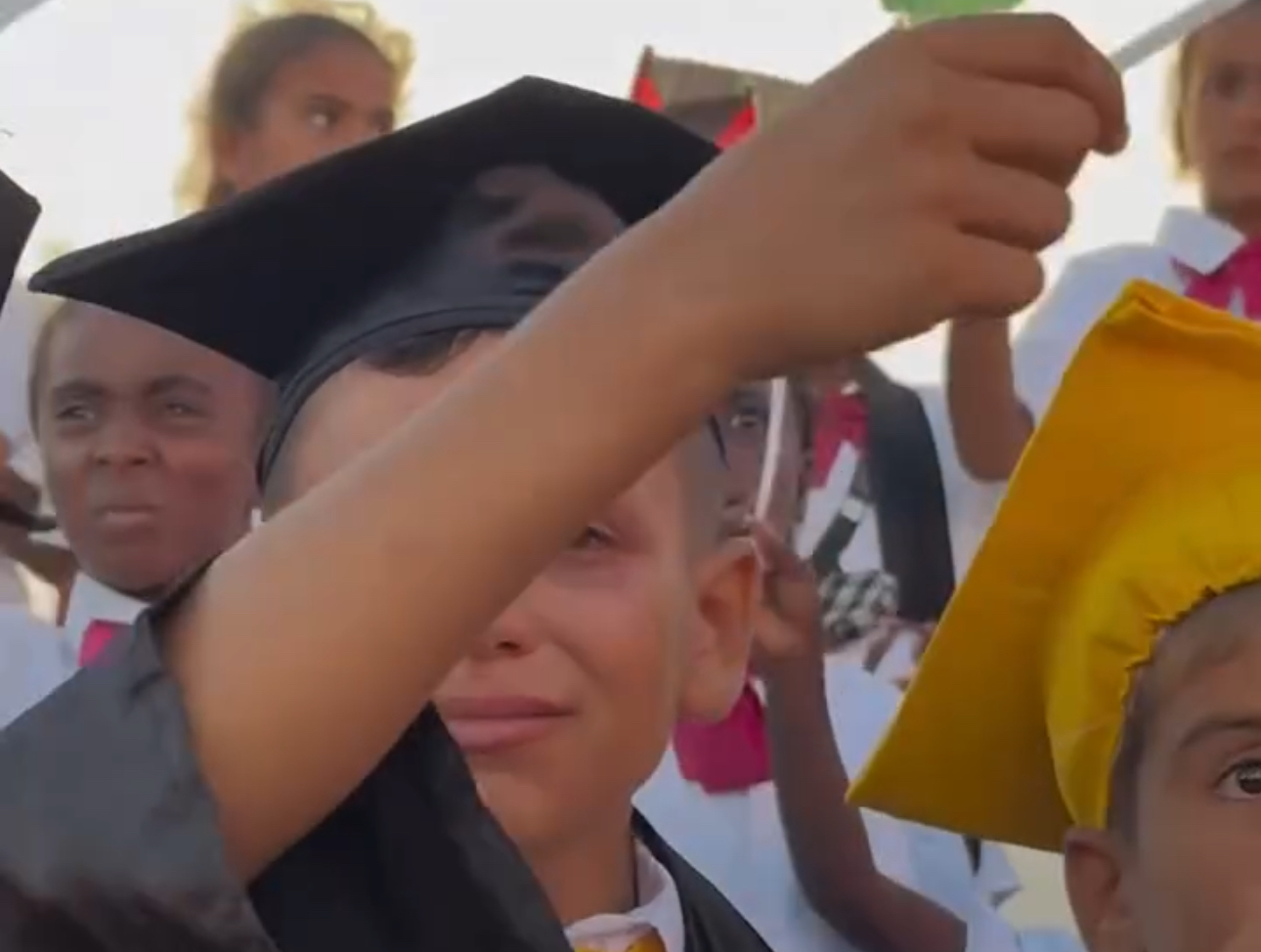 Palestinian children who lost parents amid war in Gaza graduates al-Wafaa Orphan Village, United Nations(UN) accuses Israel of destroying 97% educational facilities.