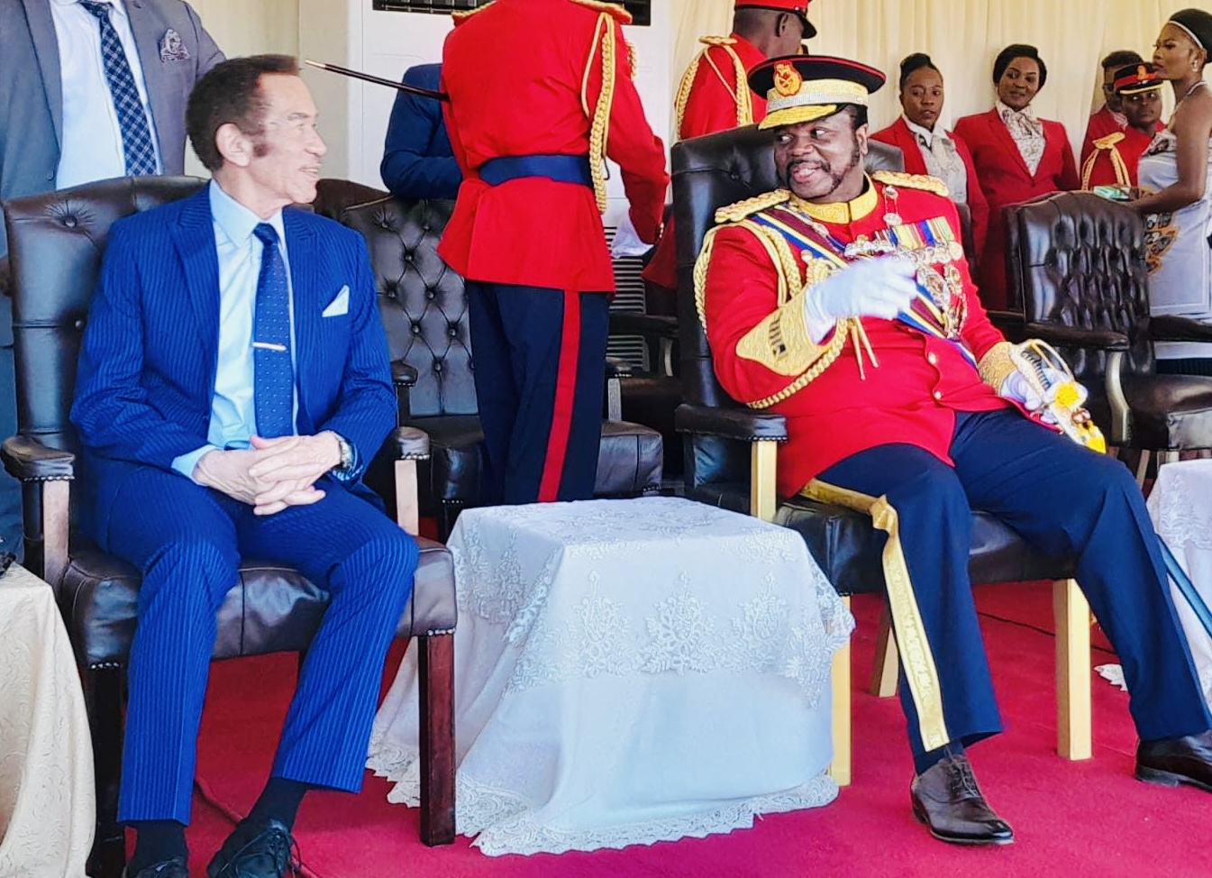 Former Botswana President Ian Khama reports vehicle consistently following him to the police, says surveillance has been going on for weeks.