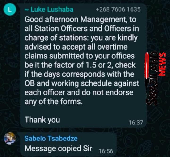 EXPOSED:Retiring Chief Fire Officer(CFO) orders Station Officers not to sign workers’ overtime allowances, NAPSAWU President warns as Luke Lushaba systematically defies court order directing Government to pay.