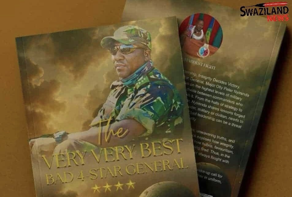 BREAKING NEWS:Major Peter Olly Nyirenda writes book amid corruption and breakdown in the administration of the military under Army Commander Moses Mashikilisane Fakudze, hands it over to the King.
